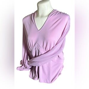 Bold Elements Pink V-Neck Corset Boning Top Size XL